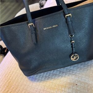 Michael Kors Black Saffiano Leather Tote
